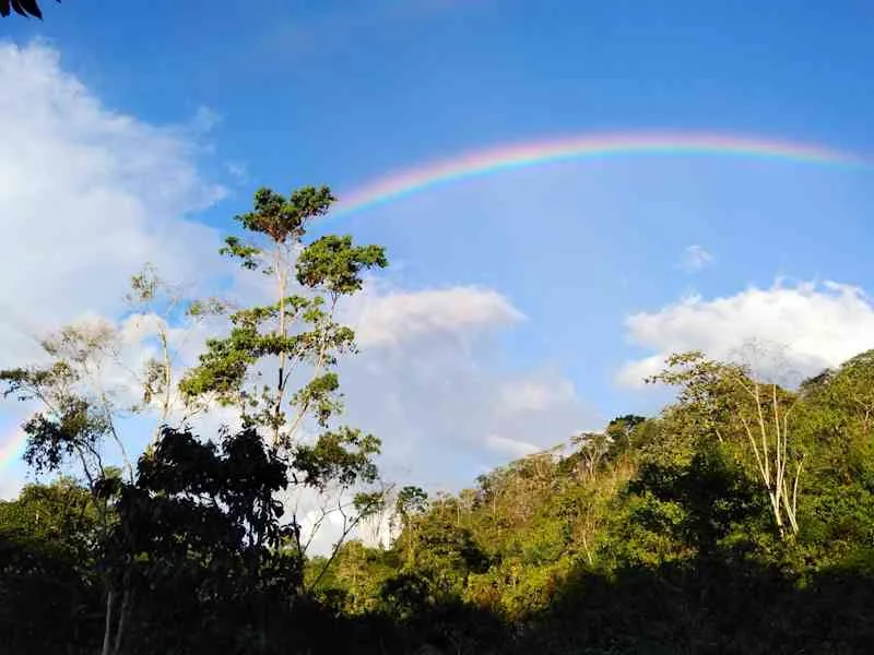 Arco iris en la Ruta de los Incas